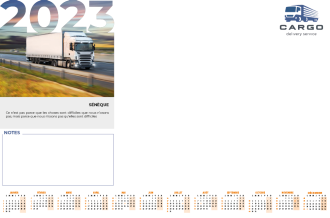 Sous main personnalisable sans rabat 24 feuilles